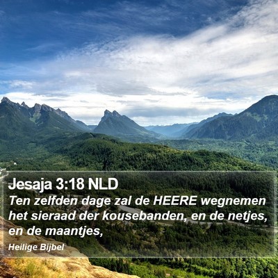 Jesaja 3:18 NLD Bible Verse Image