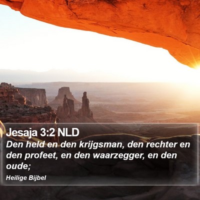 Jesaja 3:2 NLD Bible Verse Image