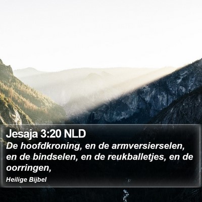 Jesaja 3:20 NLD Bible Verse Image