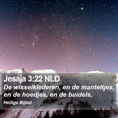 Jesaja 3:22 NLD Bible Verse Image