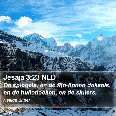 Jesaja 3:23 NLD Bible Verse Image