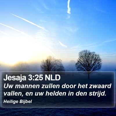 Jesaja 3:25 NLD Bible Verse Image