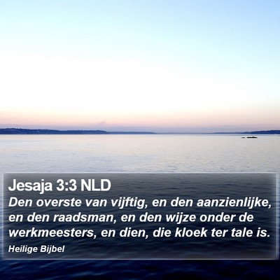 Jesaja 3:3 NLD Bible Verse Image