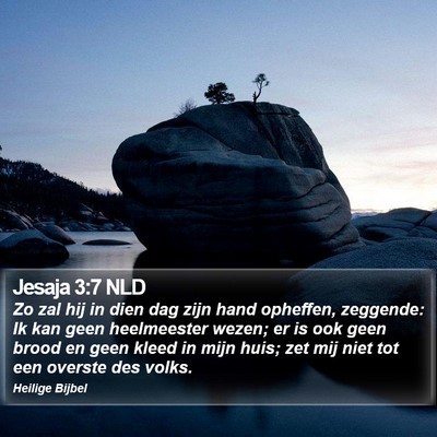 Jesaja 3:7 NLD Bible Verse Image