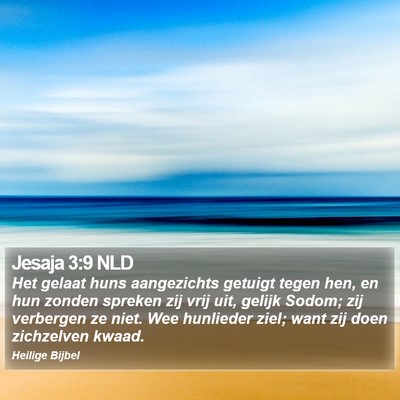 Jesaja 3:9 NLD Bible Verse Image