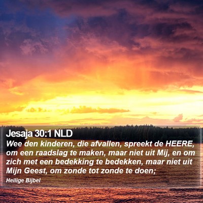 Jesaja 30:1 NLD Bible Verse Image
