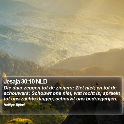 Jesaja 30:10 NLD Bible Verse Image