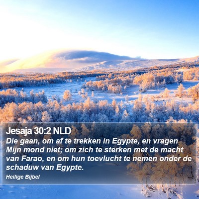Jesaja 30:2 NLD Bible Verse Image