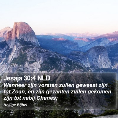 Jesaja 30:4 NLD Bible Verse Image
