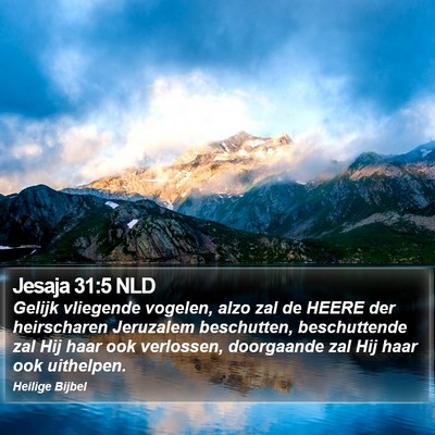 Jesaja 31:5 NLD Bible Verse Image