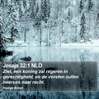 Jesaja 32:1 NLD Bible Verse Image