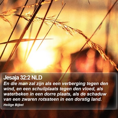 Jesaja 32:2 NLD Bible Verse Image