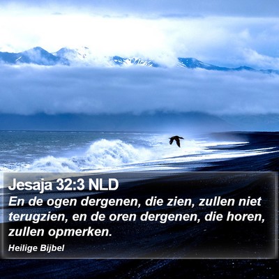 Jesaja 32:3 NLD Bible Verse Image