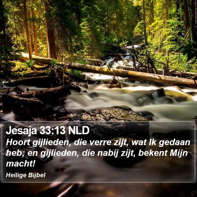 Jesaja 33:13 NLD Bible Verse Image