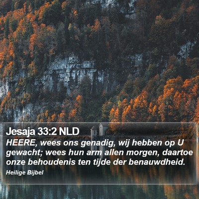 Jesaja 33:2 NLD Bible Verse Image