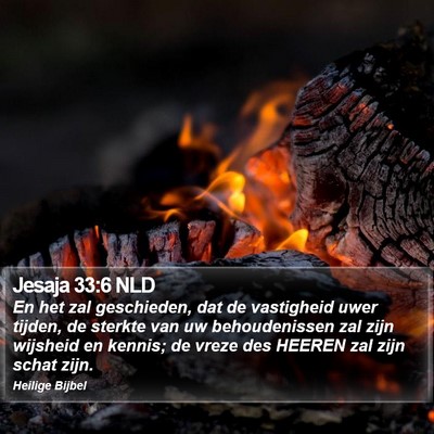 Jesaja 33:6 NLD Bible Verse Image