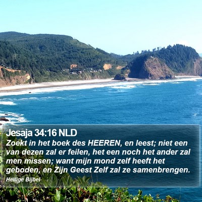 Jesaja 34:16 NLD Bible Verse Image