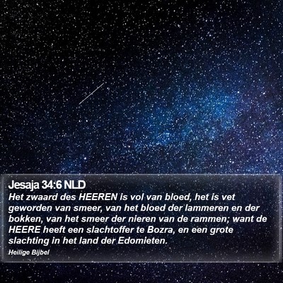 Jesaja 34:6 NLD Bible Verse Image
