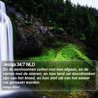 Jesaja 34:7 NLD Bible Verse Image