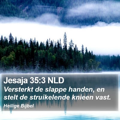 Jesaja 35:3 NLD Bible Verse Image