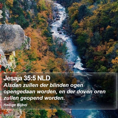 Jesaja 35:5 NLD Bible Verse Image