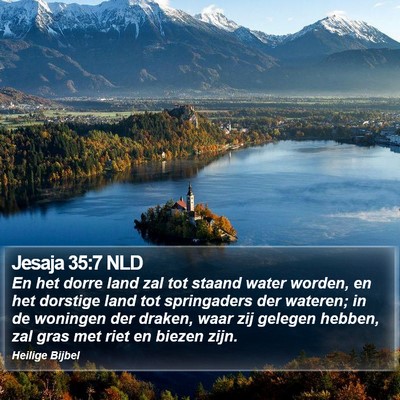 Jesaja 35:7 NLD Bible Verse Image