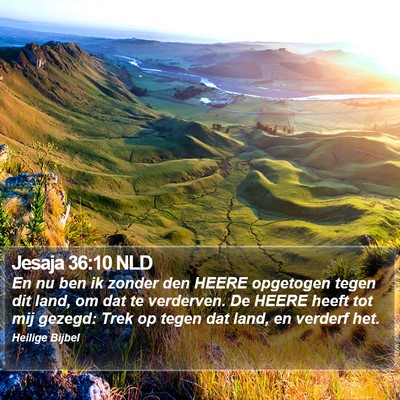 Jesaja 36:10 NLD Bible Verse Image