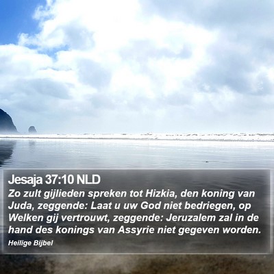 Jesaja 37:10 NLD Bible Verse Image
