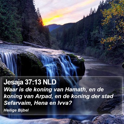 Jesaja 37:13 NLD Bible Verse Image