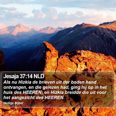 Jesaja 37:14 NLD Bible Verse Image