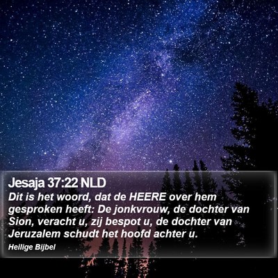 Jesaja 37:22 NLD Bible Verse Image