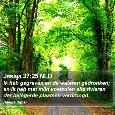 Jesaja 37:25 NLD Bible Verse Image