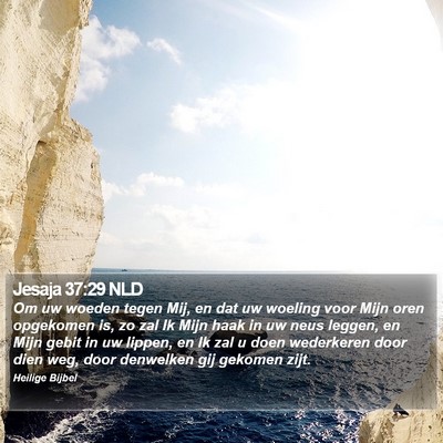 Jesaja 37:29 NLD Bible Verse Image