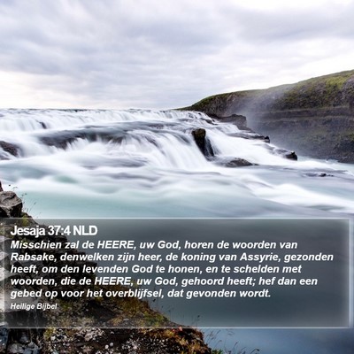 Jesaja 37:4 NLD Bible Verse Image