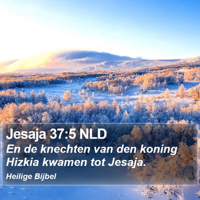 Jesaja 37:5 NLD Bible Verse Image