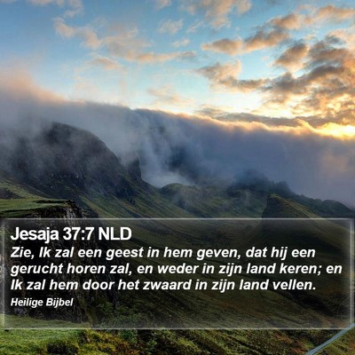 Jesaja 37:7 NLD Bible Verse Image