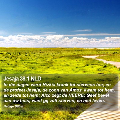 Jesaja 38:1 NLD Bible Verse Image