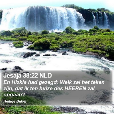 Jesaja 38:22 NLD Bible Verse Image