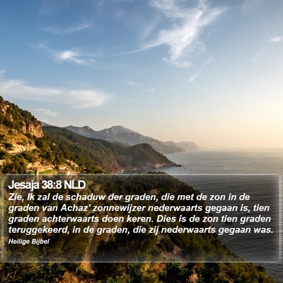 Jesaja 38:8 NLD Bible Verse Image
