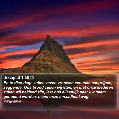 Jesaja 4:1 NLD Bible Verse Image