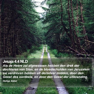 Jesaja 4:4 NLD Bible Verse Image