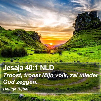 Jesaja 40:1 NLD Bible Verse Image