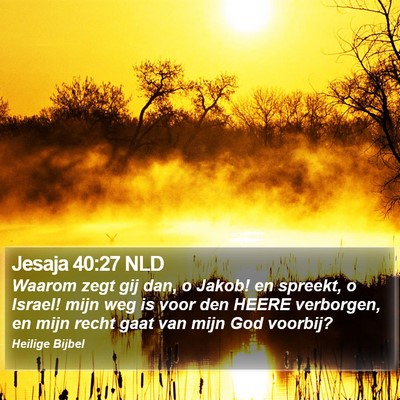 Jesaja 40:27 NLD Bible Verse Image
