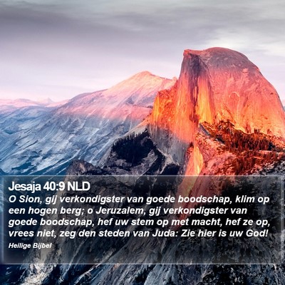 Jesaja 40:9 NLD Bible Verse Image