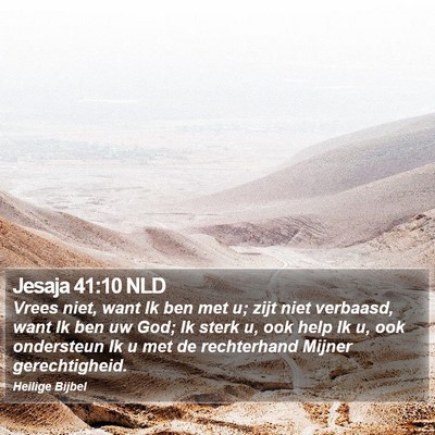 Jesaja 41:10 NLD Bible Verse Image