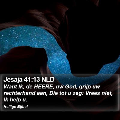 Jesaja 41:13 NLD Bible Verse Image