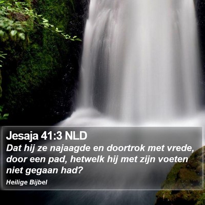 Jesaja 41:3 NLD Bible Verse Image