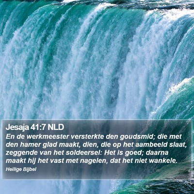 Jesaja 41:7 NLD Bible Verse Image