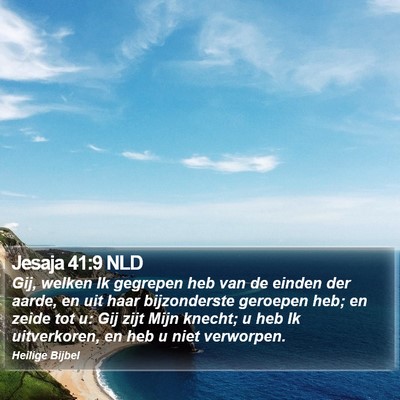 Jesaja 41:9 NLD Bible Verse Image