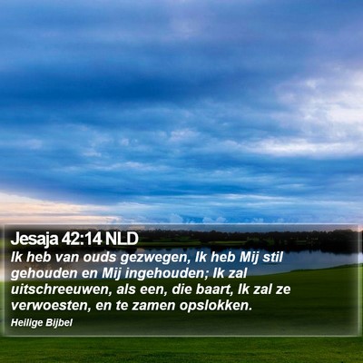 Jesaja 42:14 NLD Bible Verse Image